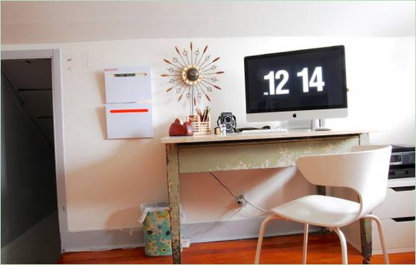 Intérieur de bureau à domicile