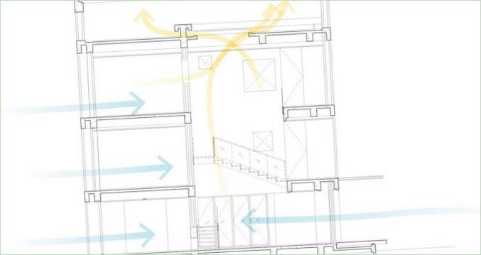 Plan d'étage de la maison d'angle Baan Moom
