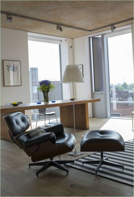Chaise longue dans l'intérieur de Whitmore, Londres
