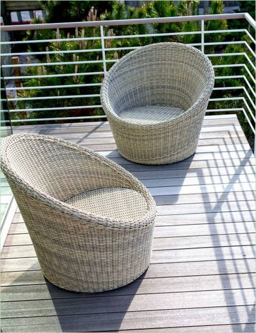 Fauteuils en osier