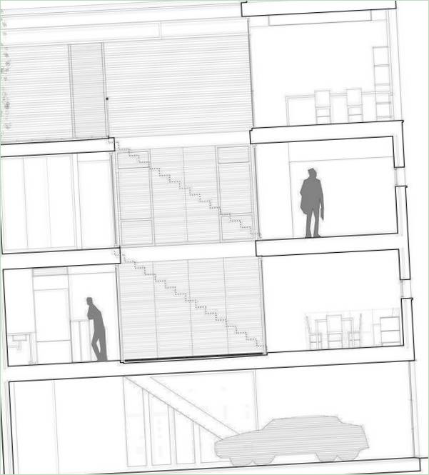Aménagement intérieur créatif par Rocamora Arquitectura chez Vivienda Teresa