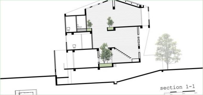 Plan d'étage de la maison privée 2H House