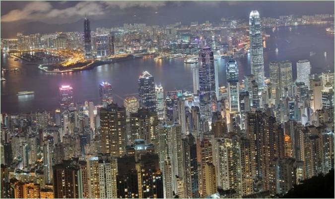 Une vue de la ville de Hong Kong
