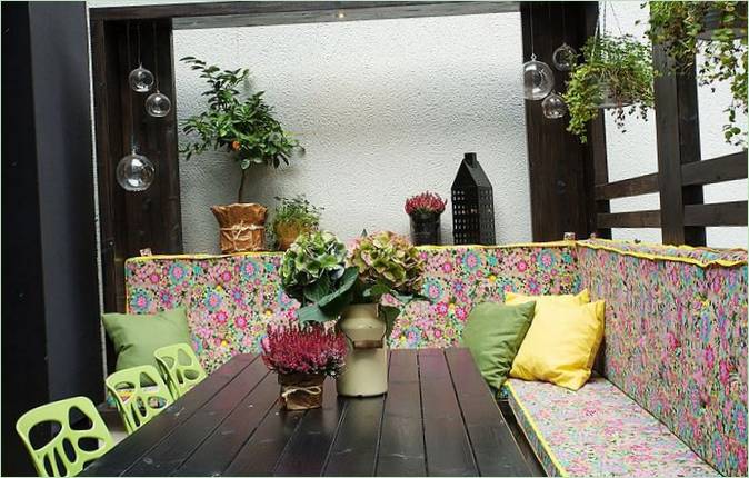 Plantes vertes dans le patio