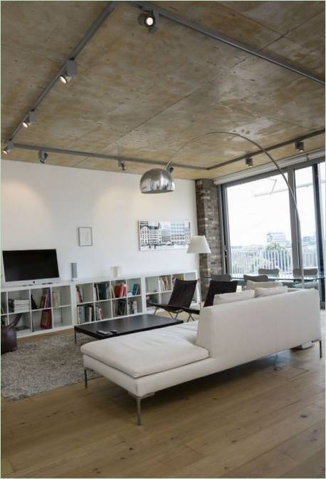 Intérieur de l'espace de vie de Whitmore House à Londres