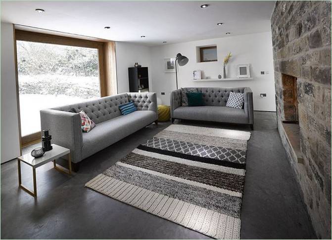 Design intérieur du salon de la maison Cat Hill