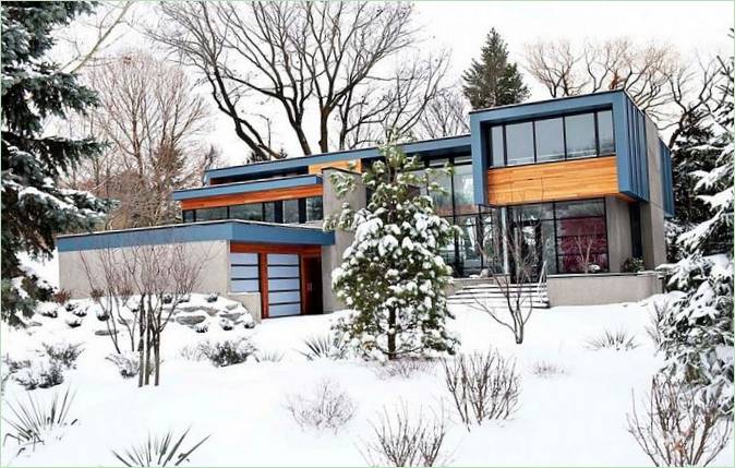 Conception de la maison de campagne Thorncrest House au Canada