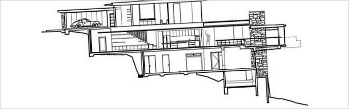 Plan de la maison - vue latérale