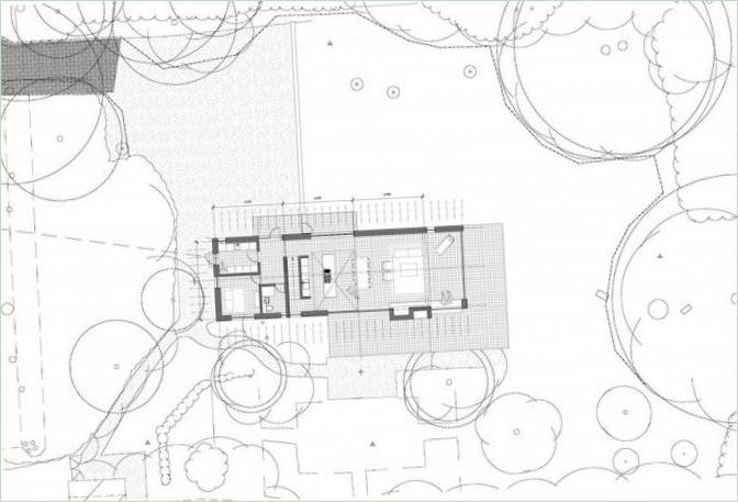 Plans d'étage d'un chalet en bois en Angleterre