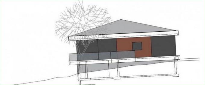 Plan de la maison de campagne du Magliocco en Suisse