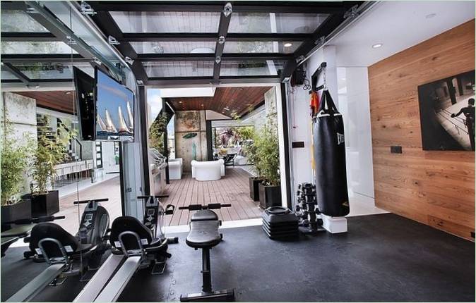 Gymnase au 604 Acacia House en Californie