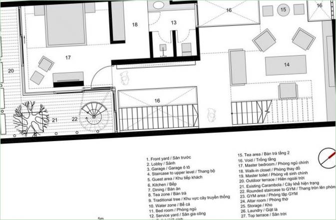 Plan du premier étage