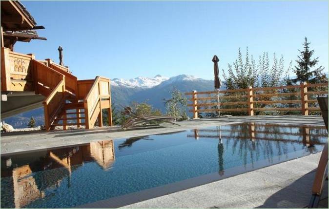 Piscine thermale à Crans Montana