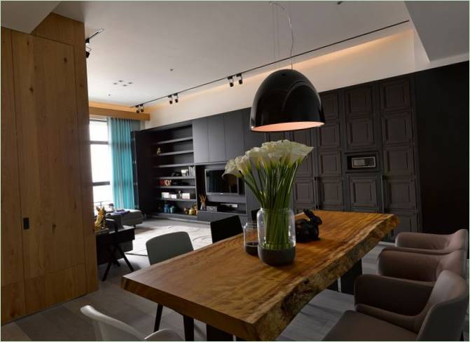 Salle à manger dans la maison privée des Chen