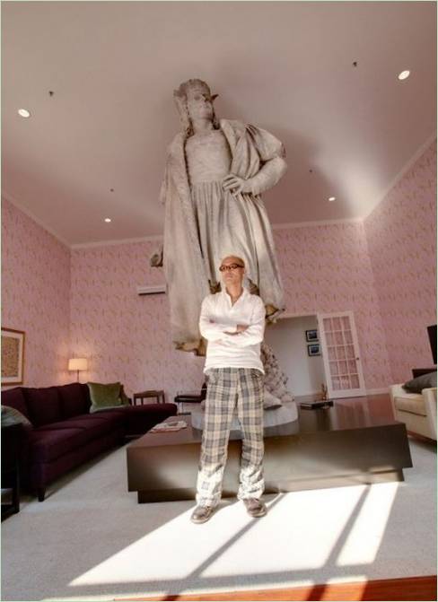 Statue de la découverte de Colomb par l'artiste Tatzu Nishi