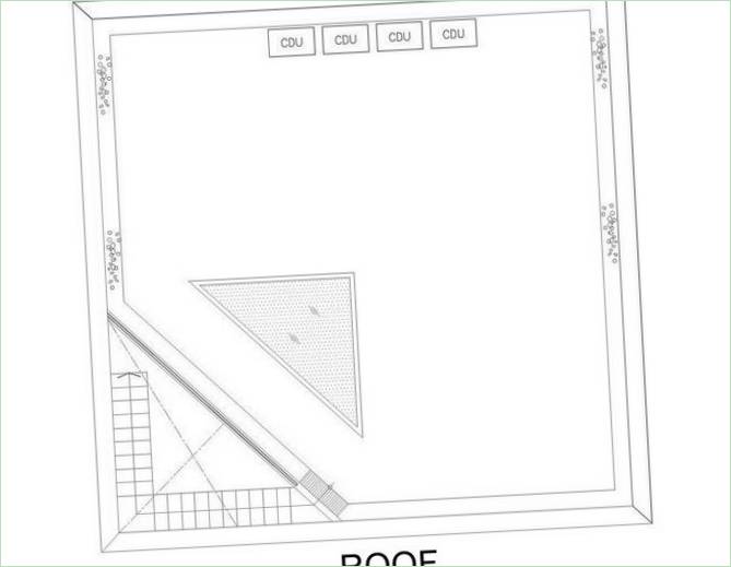 Schéma de la maison d'angle Baan Moom