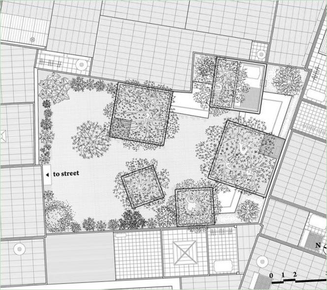 Plans d'étage de House for Trees de Vo Trong Nghia Architects