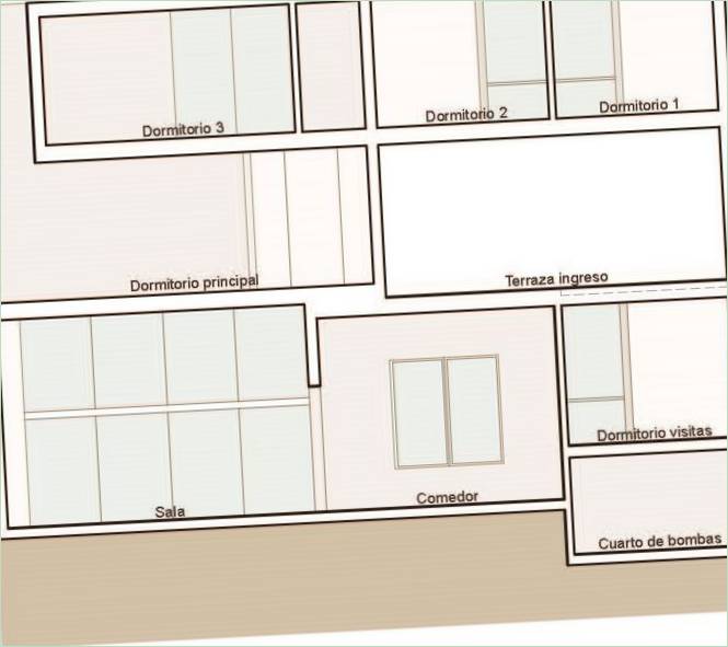 Plan de la maison Casa VU