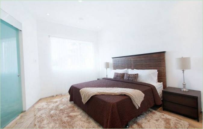 Les chambres d'un luxueux manoir de Los Angeles
