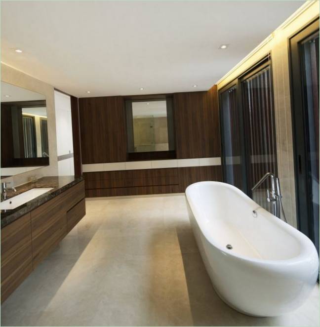 Salle de bains confortable