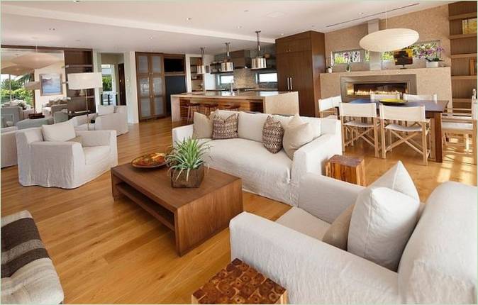Maison durable avec intérieur en bois