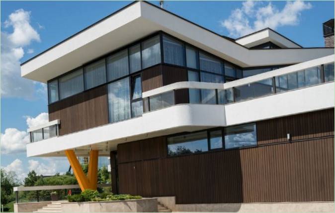 Façade d'une maison de campagne