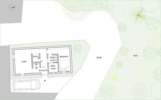 Plan de la maison privée Hiyoshi House