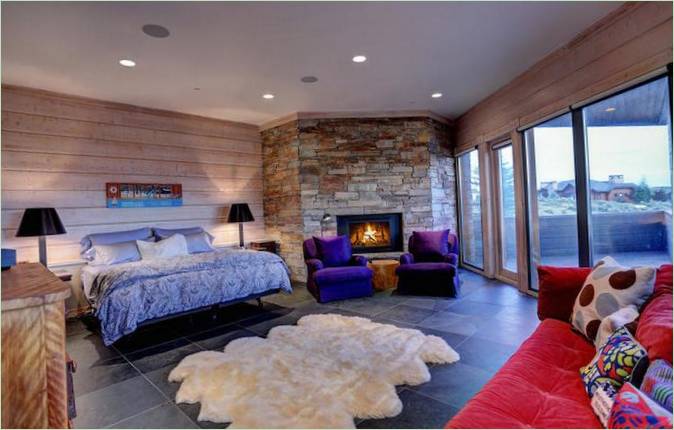 Chambre à coucher de l'État de l'Utah à la résidence de Park City