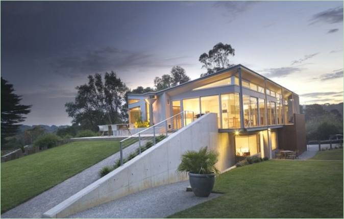Une maison insolite avec une grande terrasse en Australie