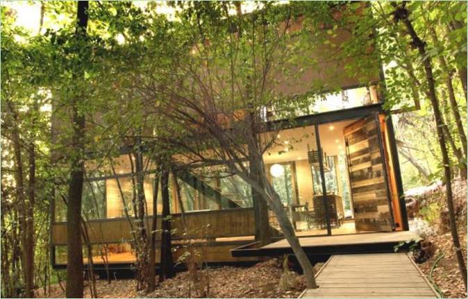 Maison du vaisseau spatial Apollo 11 par Parra+Edwards Architects, La Reina, Chili