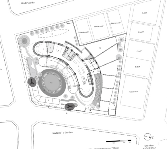 Plan d'une salle de détente