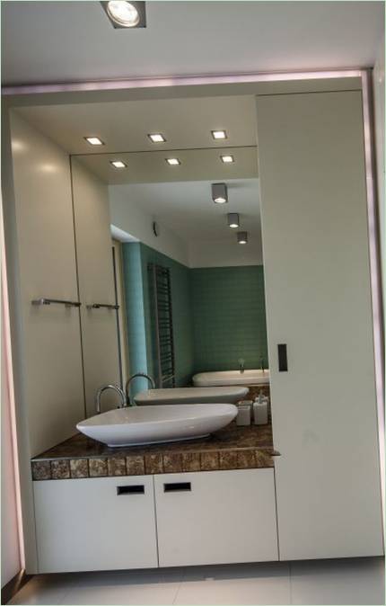 Salle de bain du côté du lacMaison de vacances en duplex en Hongrie