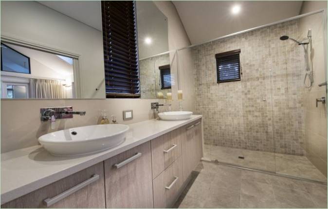 Aménagement intérieur d'une salle de douche