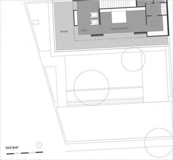 Plan d'étage d'une maison ethnique