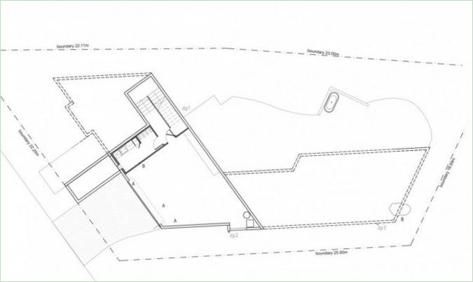 Plan de la maison de la rue Dublin par Kerr Ritchie en Nouvelle-Zélande