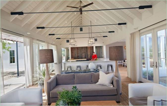 Intérieur d'une résidence de plain-pied en Californie