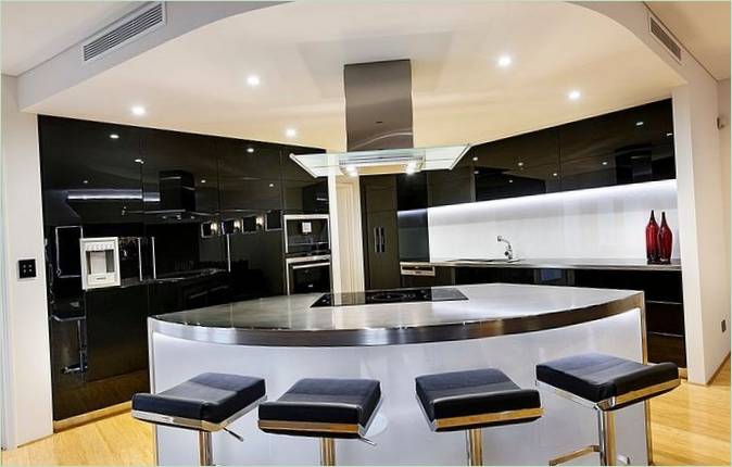 Cuisine de la maison de campagne Port Coogee Residence en Australie