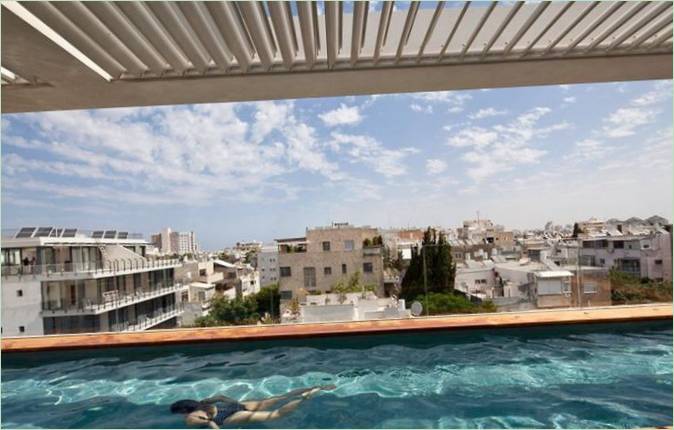 Piscine sur le toit