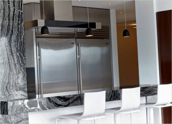 La cuisine dans la maison intelligente