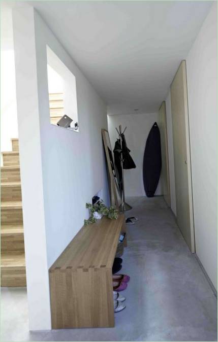 Intérieur du hall d'entrée de la maison Hiyoshi