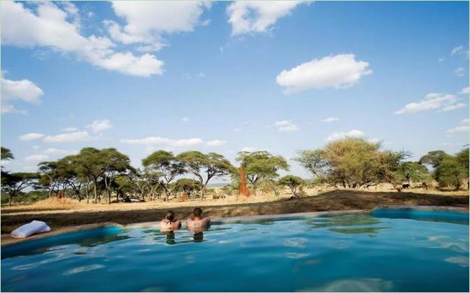 Piscine de l'hôtel Sanctuary Swala