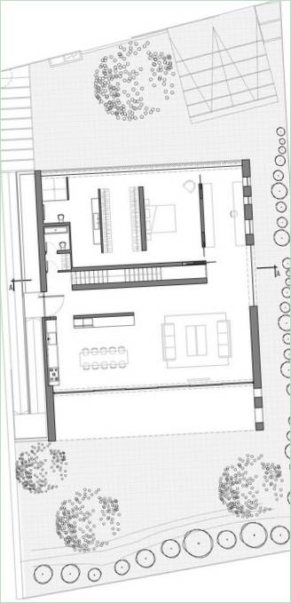 Plans d'étage pour Une maison pour un architecte
