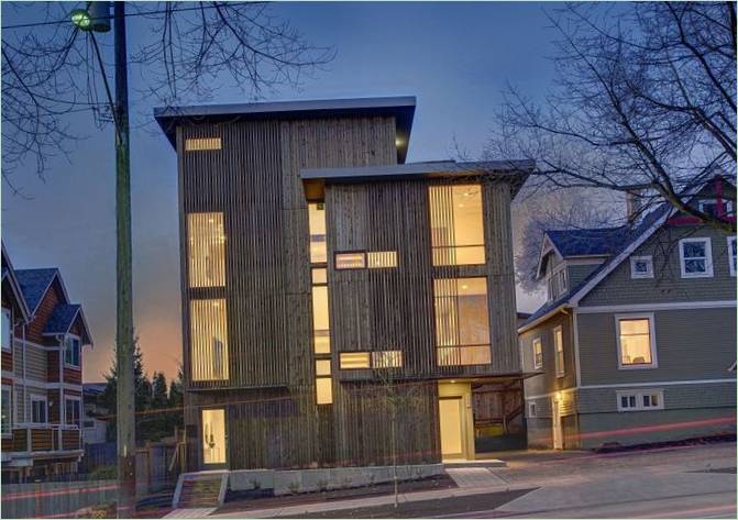 Maisons de l'ouverture Ballard par First Lamp Architecture, Seattle, Washington, USA