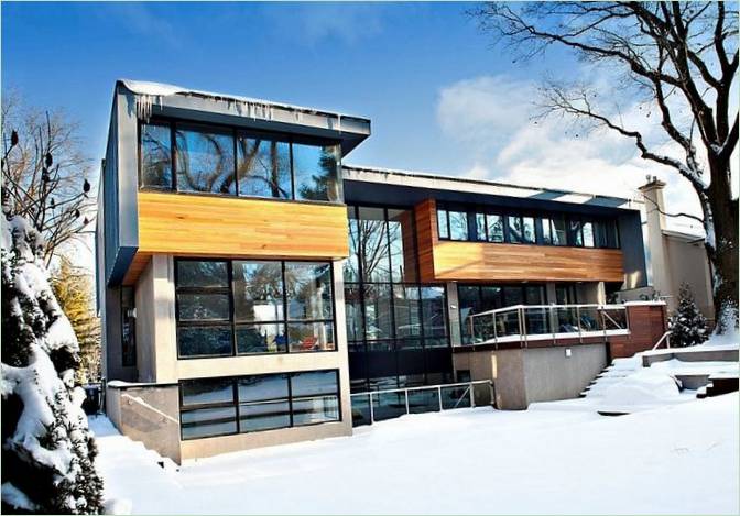 Conception de la maison de campagne Thorncrest House au Canada