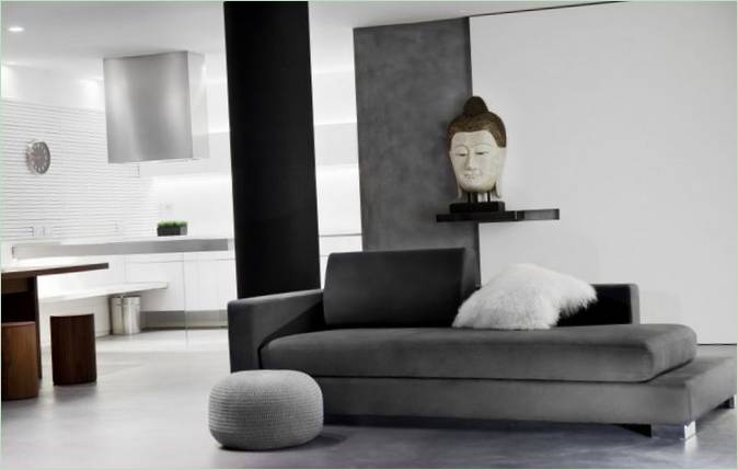 Aménagement intérieur du salon de Garage Design en Italie