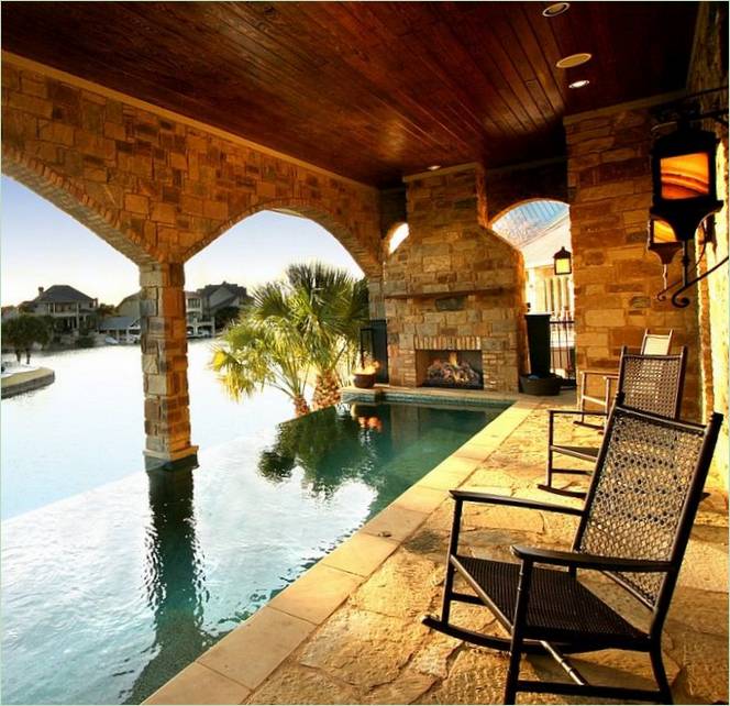 Conception de la terrasse de la piscine