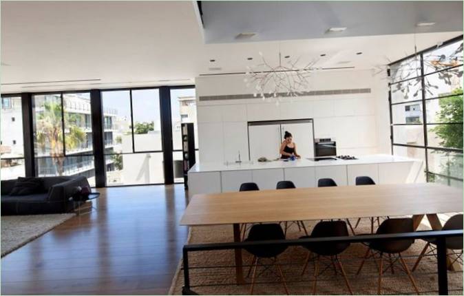 Design intérieur d'une cuisine avec coin repas