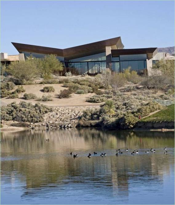 L'extérieur de la maison Desert Wing