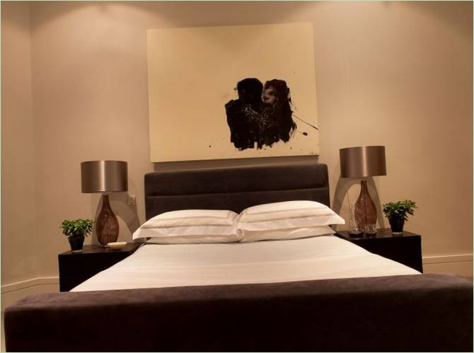 Aménagement intérieur d'une chambre luxueuse