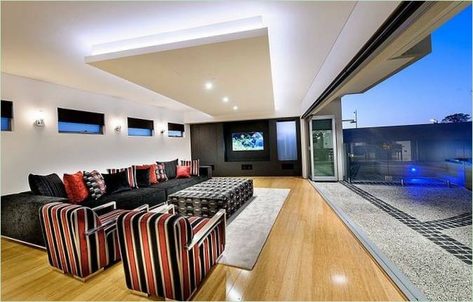 Intérieur de la maison de campagne Port Coogee Residence en Australie